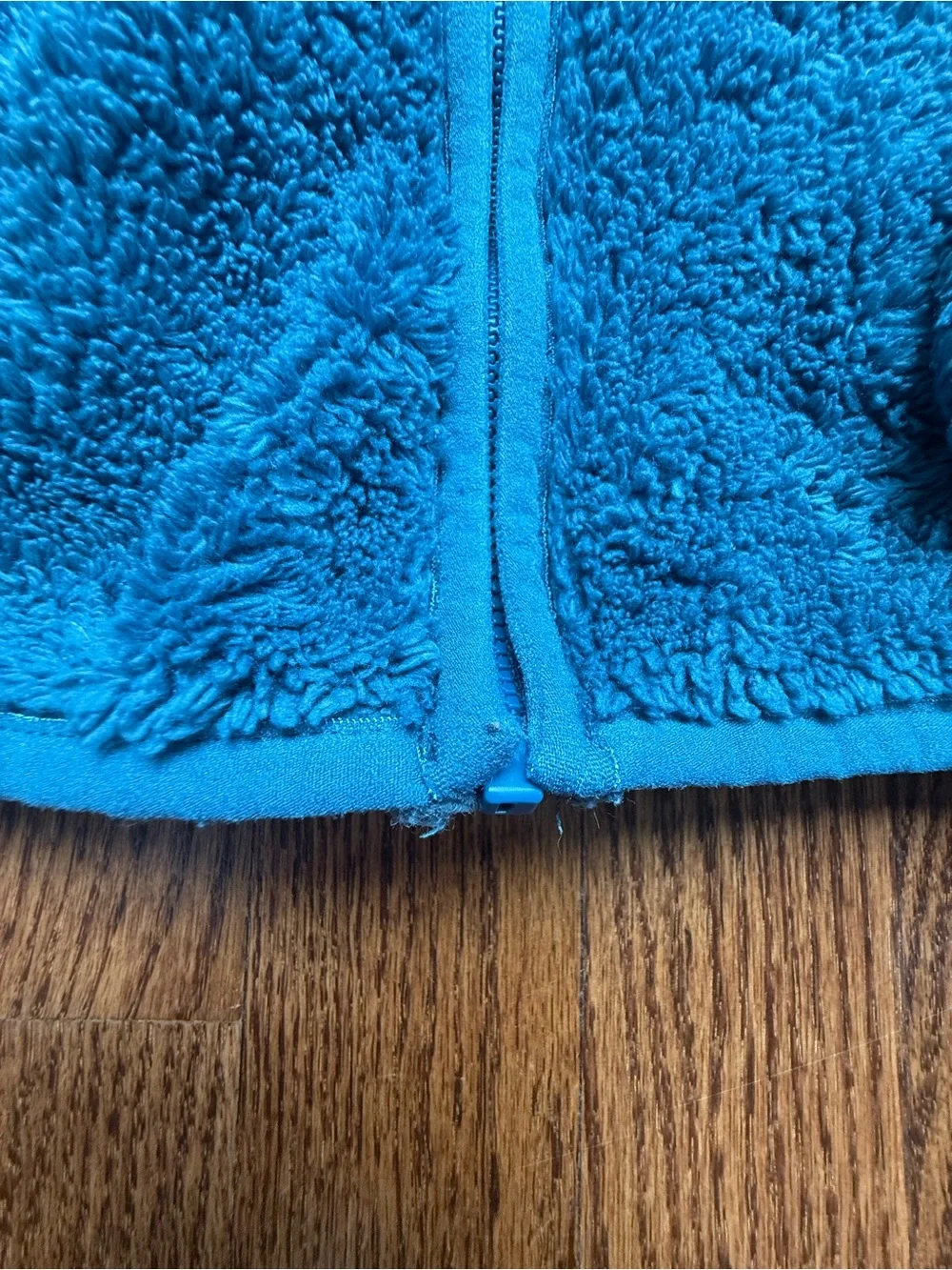 Primary Teal Hooded Sherpa Jacket 12-18 Months